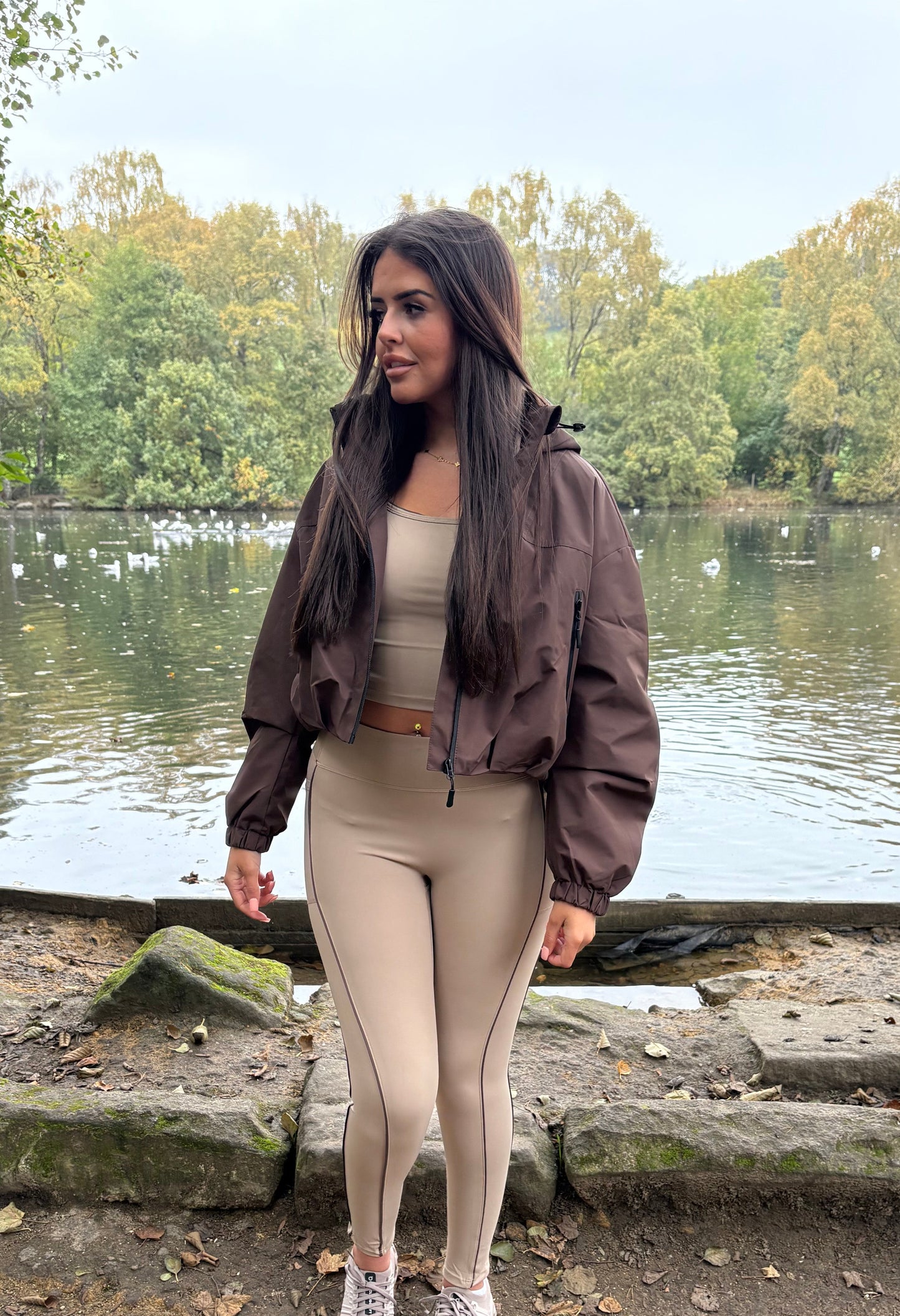 Soft shell hooded jacket