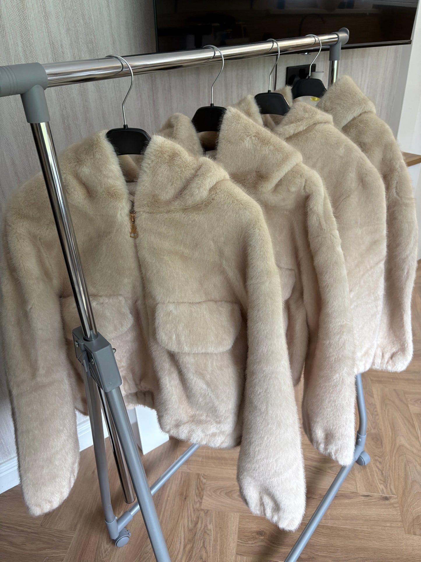 Luxury Fur Hooded Jacket