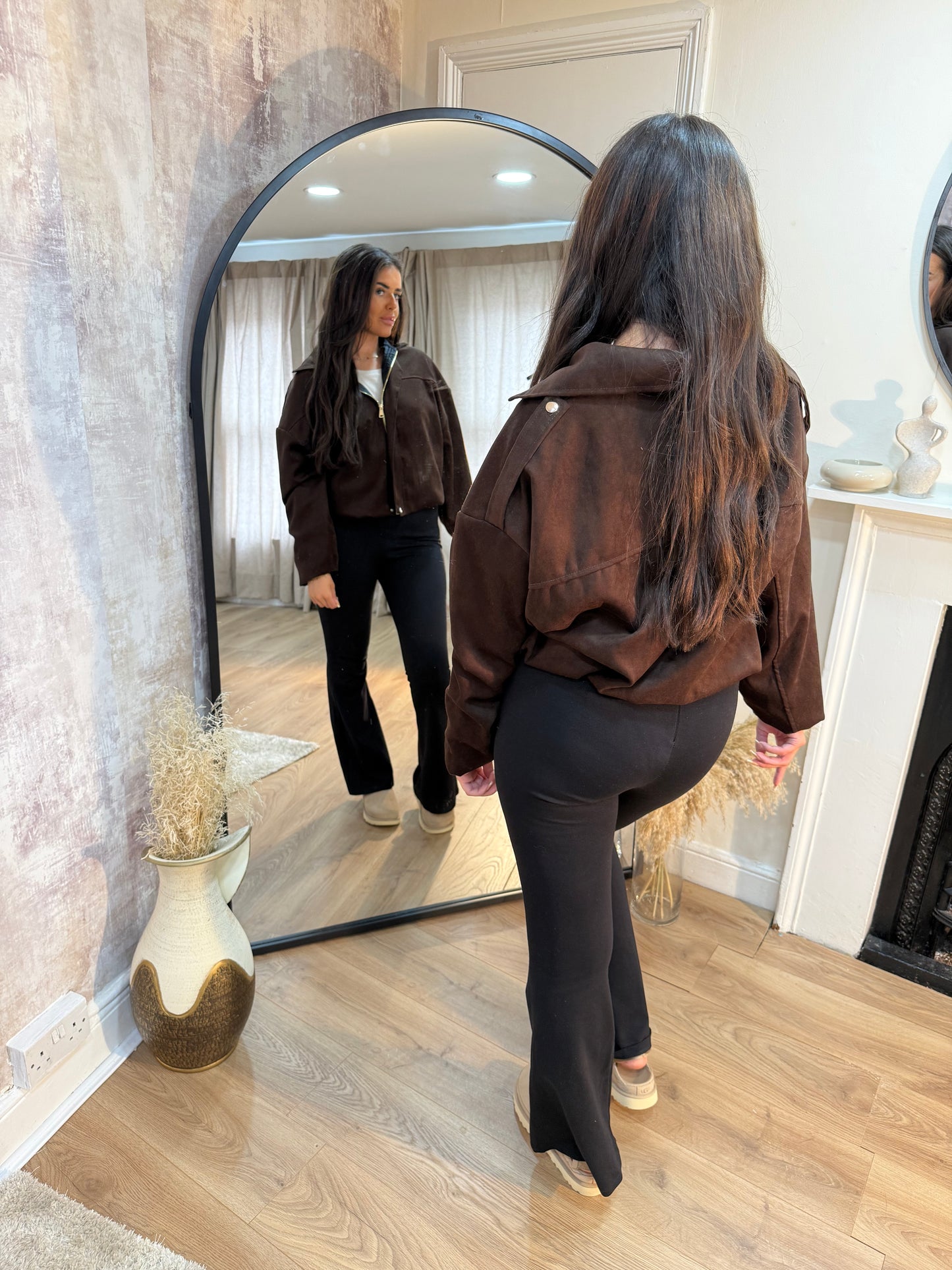 Suede Bomber Jacket
