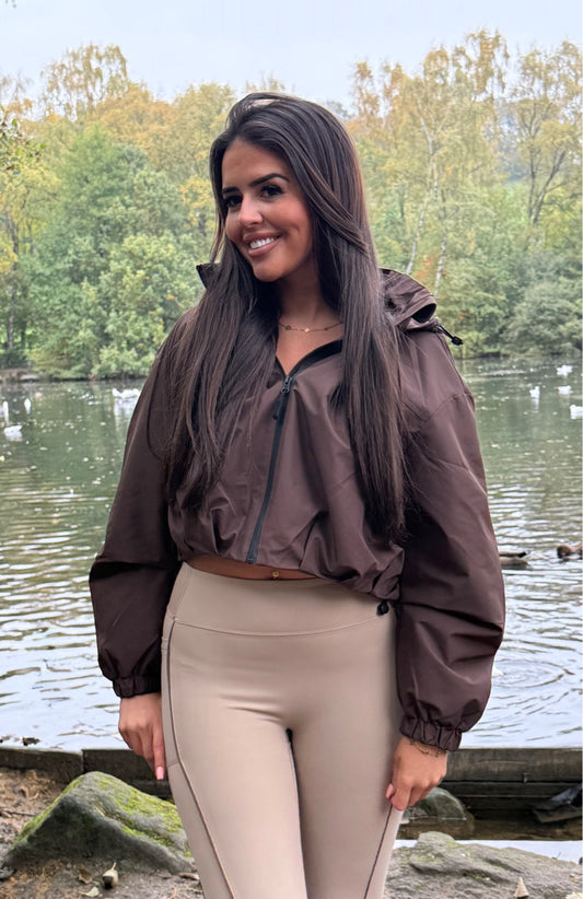 Soft shell hooded jacket