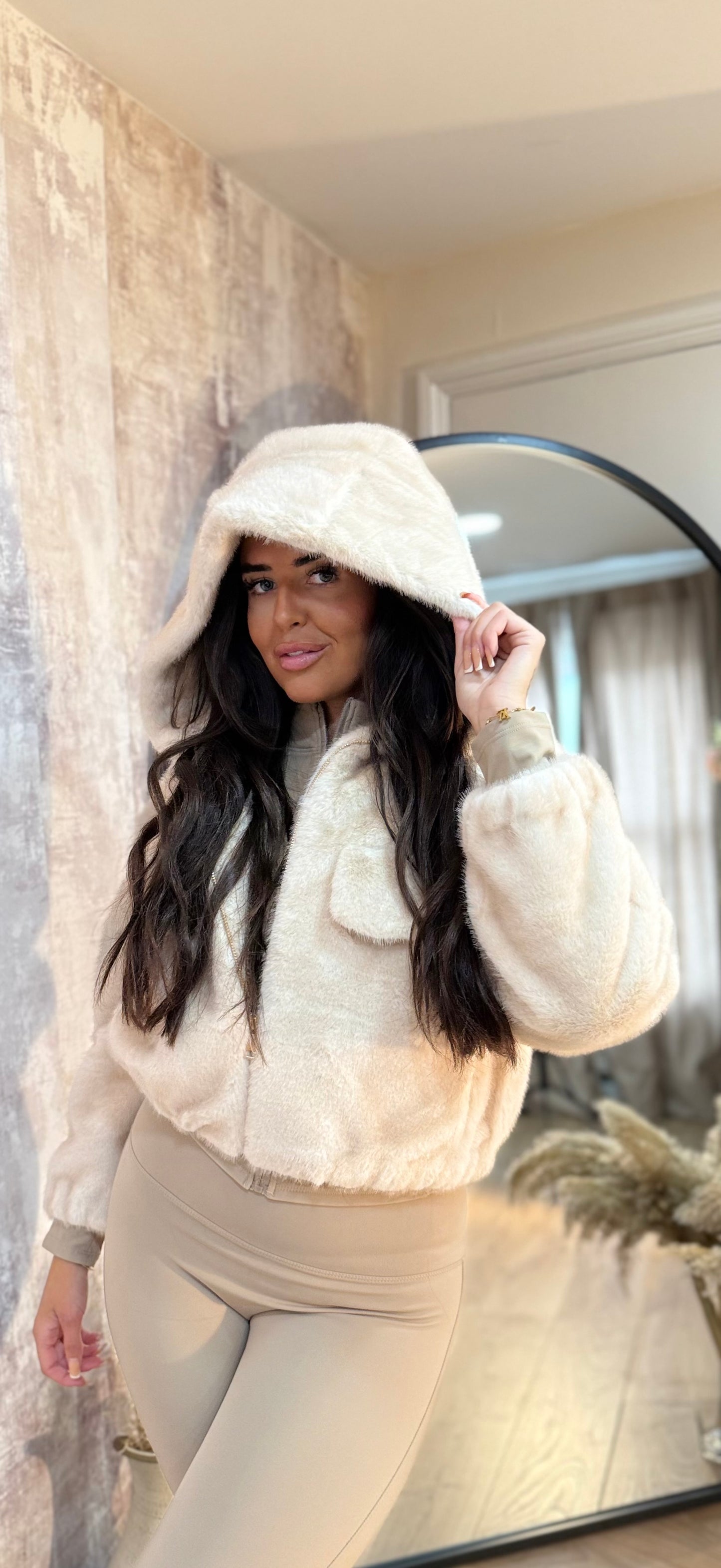 Luxury Fur Hooded Jacket